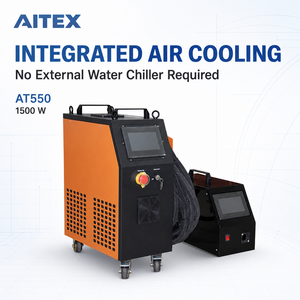 Máquina de Soldadura Láser de Fibra Portátil de 1500W, Soldador Láser Refrigerado por Aire con Alimentador de Alambre Doble Opcional para Fabricación de Metales AT550 - Product Image 2