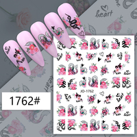 Autocollants pour ongles en relief 3D à motif de serpent, autocollants décoratifs pour ongles avec image d'animal, autocollants adhésifs