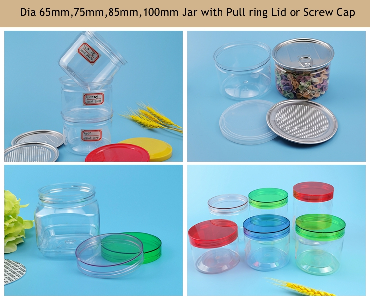 Nahrungsmittel-Grad HAUSTIER transparente Eis-Cremetiegel 8 Unze-Kuchengläser Plastik-Mini Cake-Glas mit Deckel