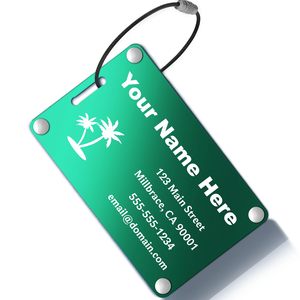 Etiquetas de Equipaje Metálicas Modernas para Maletas y Bolsos, con Logotipo, Color y Tamaño Personalizables - Product Image 6