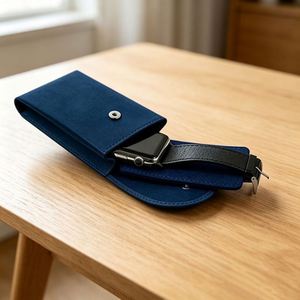 Estuche de Reloj de Cuero PU con Logotipo Personalizado para Viaje, Bolsa de Almacenamiento de Joyas Portátil, Funda Protectora para Reloj de Pulsera con Forro Suave - Product Image 4
