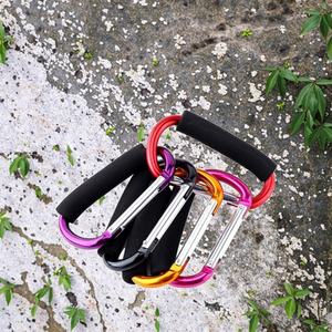 ตะขอปีนเขาอะลูมิเนียมอัลลอยขนาดใหญ่ พร้อมรอกรองเท้า อุปกรณ์ป้องกันการตกสำหรับการปีนเขา - Product Image 1