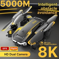 Drone à double caméra 8k Professional S6 Obstacle Avoidance Rc Helicopter Fpv Altitude Hold Foldable Mini Drone Injection Moulds