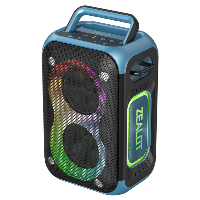RGB LED Waterproof Party Speaker 60W PT02 5.4 Battery Portable Wireless TF/USB/AUX Outdoor & Home Use