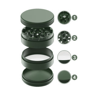 Современный 4-слойный измельчитель для сухой травы, бесплатный дизайн, красочный керамический аксессуар для курительных продуктов - Product Image 3