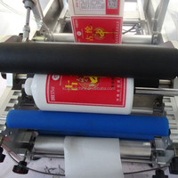 Autocollant à bas prix petite entreprise usine manuelle semi-automatique conteneur bouteille ronde étiqueteuse avec codeur de date