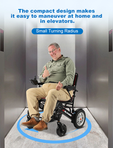 <span class=keywords><strong>Fauteuil</strong></span> <span class=keywords><strong>roulant</strong></span> électrique pliable tout-terrain tendance 2024, résistant aux intempéries, pour les voyages, cadre en alliage d'aluminium, batterie au lithium - Product Image 4