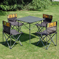 Tabouret moelleux pour Camping, ensemble de 4 chaises, tabouret, léger et transportable, dessin animé