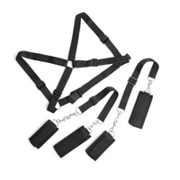 Ensemble de bondage BDSM en cuir avec ceinture à entrejambe ouvert et masque pour les yeux, pour femmes et hommes - Vente en gros de produits érotiques et sexy