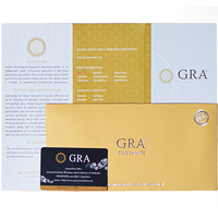 Certificat GRA Vente en gros Pierres de Moissanite créées en laboratoire, 1 carat, non montées, 6,5 mm, clarté VVS1, excellente taille, finition polie, jeu de couleurs/effet de feu