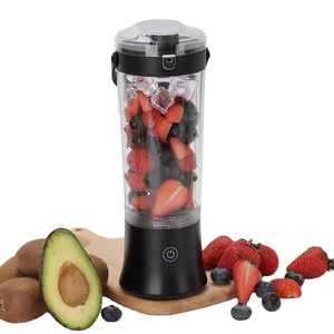Novo Liquidificador Portátil Recarregável USB 500ML com Tampa para Beber, Ideal para Smoothies, Academia e Uso ao Ar Livre - Product Image 1