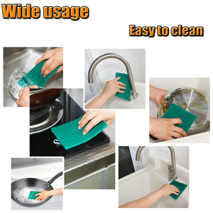 Hot Bán <span class=keywords><strong>2025</strong></span> Multi-Sử Dụng Sợi Nhỏ Miếng Bọt Biển Scrubber Cọ Lau Pad Cao Hấp Thụ Nước Hình Vuông Bền Vững Cho Nhà Bếp Nhà - Product Image 3