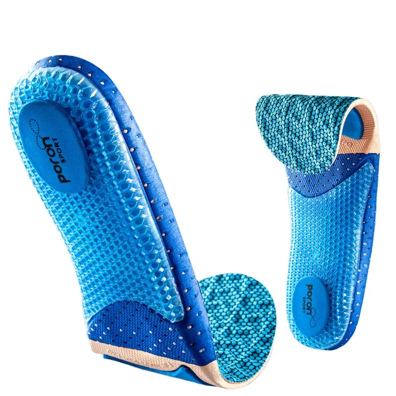 Honeycomb Elastic Smooth Running Shoe Insoles Orthotics Metatarsalgia Pronation Shoe Insole for Running Hiking Basketball Shoes