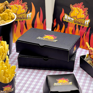 Emballage personnalisé pour <span class=keywords><strong>poulet</strong></span> frit, frites, hot-dogs et hamburgers, avec logo <span class=keywords><strong>de</strong></span> restaurant, pour emporter. - Product Image 3