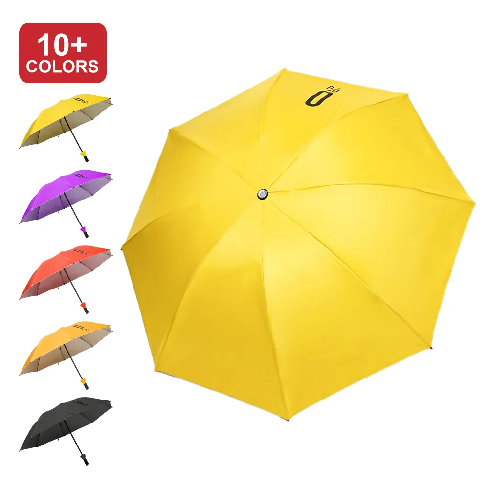 High Quality Hot Sale Small Mini Promotional 3 Folding Wine Bottle Umbrella With UV protection