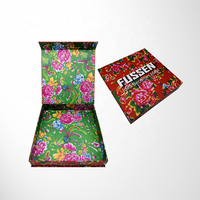 Boîte cadeau magnétique rigide mate personnalisée de luxe avec logo, emballage en carton pliable à plat pour chaussettes et vêtements