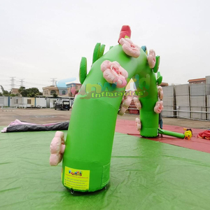 Arche publicitaire gonflable de qualité commerciale avec fleurs et oiseaux - Product Image 4