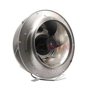 พัดลมแบบแรงเหวี่ยง AC แบบทางเข้าเดียว รุ่น R4E400-AB23-05 ขนาด 400 มม. 230VAC 1300 รอบต่อนาที 1859CFM 270 วัตต์ สำหรับระบบระบายอากาศ HVAC - Product Image 1