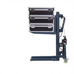 מלגזה חשמלית ניידת בעלת כושר נשיאה של 300 ק\\\"ג, גובה הרמה של 1.6 מטר, תורן דו-שלבי, סוללת עופרת-חומצה, תאורת במה. - Product Image 1