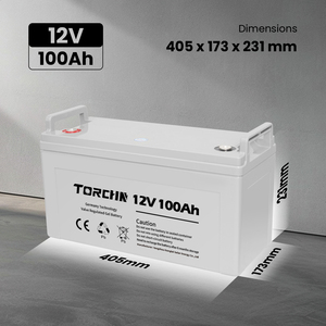 TORCHN卸売新エネルギー12v 100ah 120ah 150ah <span class=keywords><strong>200ah</strong></span> 250ah agmソーラーゲル鉛蓄電池ソーラーシステム用 - Product Image 1