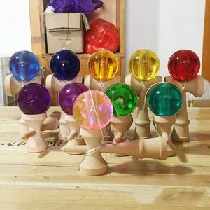 Jeu de coordination créatif pour fête, jouet de coordination, balle transparente en cristal, poignée en hêtre de qualité supérieure, vente chaude, unisexe, 14 ans et plus, Kendama - Product Image 3