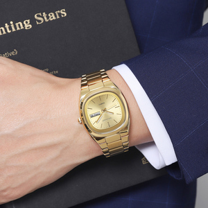 Skmei 2420 Or ou Argent Montres d'affaires décontractées unisexes abordables Guangzhou Vente en gros de montres étanches 3ATM - Product Image 2