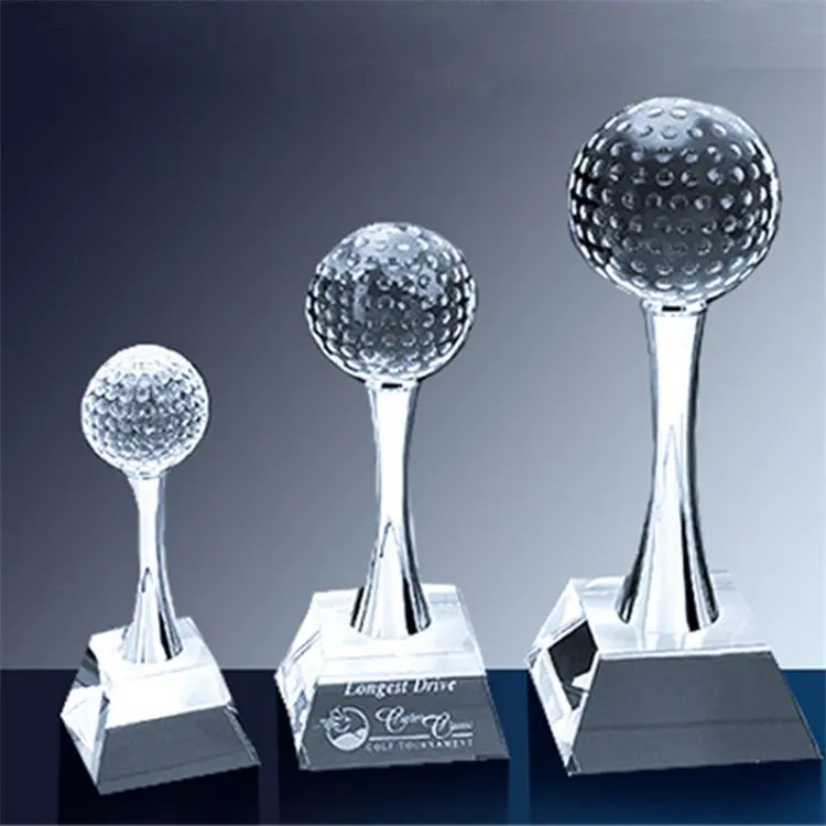 جائزة الجولف مخصصة الكأس نوبل مخصص الرياضة جولف كريستال بطل الكأس