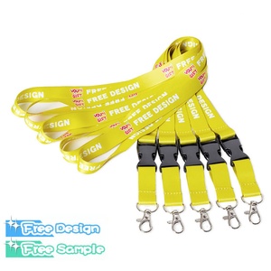 Cordons de cou rétractables personnalisés en polyester pour sublimation, porte-badges couleur intégrale, porte-badges d'identification, boucle détachable pour croisière - Product Image 2