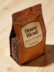 Sacs à fond plat en gros à faible MOQ, qualité alimentaire, pour café, anti-odeur, ferme, étanche, stable, premium, scellé, fiable - Product Image 6