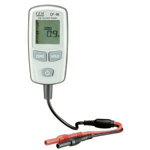 Testeur de courant industriel CEM CF-06/08 avec affichage à 3 chiffres, précision de 2%, mesure de courant CC/CA de 0 à 80A - Product Image 1