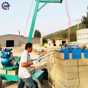 6 inches hollow block making stacking machine for brick block