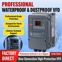Variateur de fréquence (VFD) étanche IP65, entièrement scellé, anti-poussière et anti-humidité pour pompe à eau et utilisation extérieure