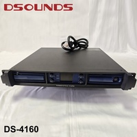 Penguat Daya Profesional 1600W*4CH 4x1600W Tahan Suhu Tinggi dengan Gallium Nitride untuk Audio Profesional