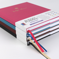 Carnet de notes à stratification mate au toucher doux avec impression de journal avec estampage par feuille