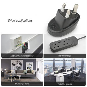 ST02E High Accuracy Industrial Earth <strong>Tester</strong> Socket Cheap GFCI <strong>RCD</strong> 90V 180V 250V 3 Pin Socket for Home Electrical Plug Socket - Product Image 4