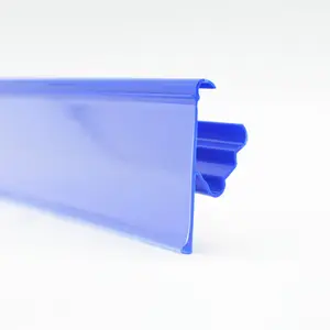 Pvc plastik ekstrüzyon clip-on fiyat etİket tutucu raf süpermarket için şerit