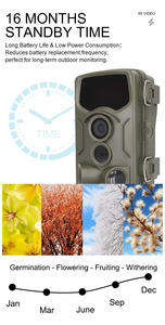 Caméra de suivi de chasse en plein air, fabriquée en Chine, vision nocturne infrarouge, étanche, pour observer les <span class=keywords><strong>animaux</strong></span> sauvages de jour comme de <span class=keywords><strong>nuit</strong></span> - Product Image 5