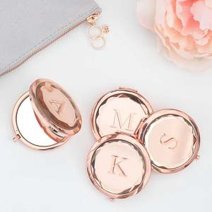 Mini <span class=keywords><strong>miroir</strong></span> en or rose, <span class=keywords><strong>miroir</strong></span> de maquillage personnalisé, petit <span class=keywords><strong>miroir</strong></span> cosmétique en cristal <span class=keywords><strong>pas</strong></span> <span class=keywords><strong>cher</strong></span> - Product Image 5