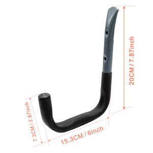 Nhiệm Vụ Nặng Nề Nhúng Nhựa Móc Hot Bán Xe Đạp Treo Tường Giá Vườn Công Cụ Lưu Trữ Móc - Product Image 2