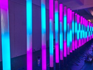 Tabung <span class=keywords><strong>Led</strong></span> piksel 360 lampu panggung, tabung daya baterai tahan air luar ruangan lampu panggung DMX dengan dudukan dan dasar yang dapat disesuaikan untuk acara - Product Image 2