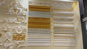 Bande lumineuse indirecte à LED <span class=keywords><strong>Corniche</strong></span> décorative en mousse polyuréthane <span class=keywords><strong>pour</strong></span> plafond d'angle Moulures murales en couronne - Product Image 6