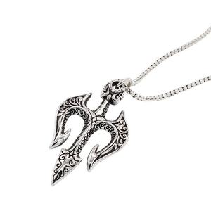 Collar de Acero Inoxidable de Moda con Colgante Tridente del Rey de los Mares de Titanio Vintage, Venta al por Mayor, Ícono del Tridente de Poseidón - Product Image 5