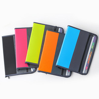 Pochette de rangement A4 à 13 compartiments en PP avec fermeture éclair, classeur multi-niveaux pour documents, cadeau d'affaires