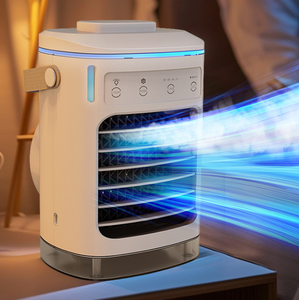 Nuevo Aire Acondicionado Portátil Expandible para el Hogar, Enfriador de Aire de Escritorio de 600 ml, Ventilador de Refrigeración con Alimentación USB y Luz Nocturna - Product Image 1