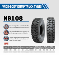 Pneu radial OTR auto-nettoyant NB108 E-3 avec bande de roulement anti-crevaison, pneu minier résistant à la chaleur pour camion benne de mine de charbon et de métaux
