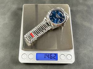 Reloj Mecánico de Lujo de la Mejor Calidad, 41 mm, Fábrica VS, Acero 904L, Movimiento ETA 3255, Reloj de Buceo 228239, Reloj Azul de Lujo President - Product Image 5