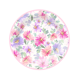 DAMAI - Vajilla Desechable Personalizada con Temática Floral para Fiestas, Platos, Servilletas y Vasos de Papel para Fiestas de Té - Product Image 4