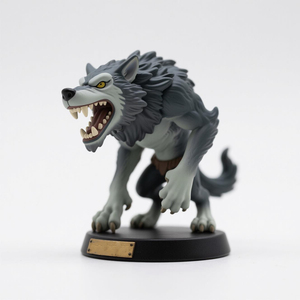 Figuras de Resina de PVC de Personajes 3D de Diseño Personalizado, Modelo de <span class=keywords><strong>Hombre</strong></span> <span class=keywords><strong>Lobo</strong></span> de Dibujos Animados, Adorno Decorativo - Product Image 6
