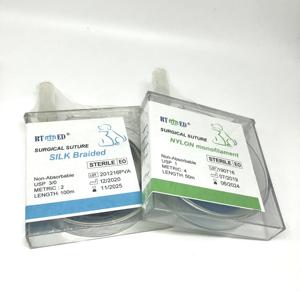 Suture chirurgicale vétérinaire non résorbable en <span class=keywords><strong>nylon</strong></span> et polypropylène avec <span class=keywords><strong>aiguille</strong></span>, stérile, pour la chirurgie des chiens, des chats et des animaux de compagnie - Product Image 3