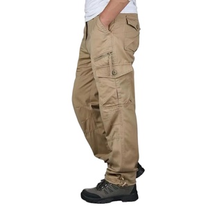 Pantalons cargo en coton pour hommes, en gros, sur mesure, pas chers, grande taille, décontractés, amples, lourds, tissés, service OEM, avec 6 poches - Product Image 1
